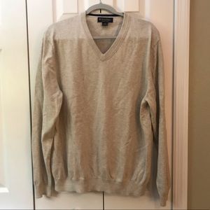 Brooks Brothers Supima Cotton V-Neck Sweater • XL